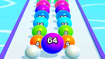 Ball Run 2048 Merge Number ! MAX LEVELS Gameplay Walkthrough New Update Part 198 android, ios