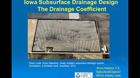 Drainage Design Part 3 - Drainage Coefficient
