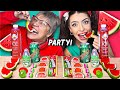 ASMR Watermelon Party *Red VS Green* Jelly Candy Desserts, Airheads MUKBANG 먹방