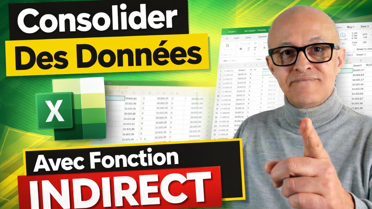 Excel | Ligne + Indirect = Consolidation Ultime ! 🚀