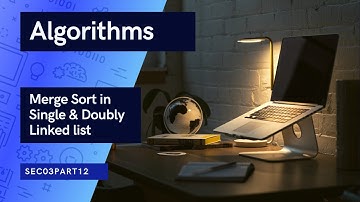 Algorithms: Merge Sort Single and Doubly Linked List in O(n) comparisons | Sec03Part12 | #GFG #GATE