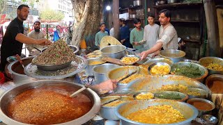 Popular street food in Afghanistan | Morning Food | Rush on street food in Jalalabad | Channa Lobya