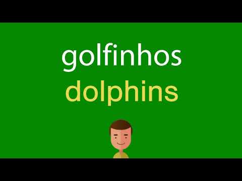 Vídeo: Como Dizer Golfinho Em Inglês