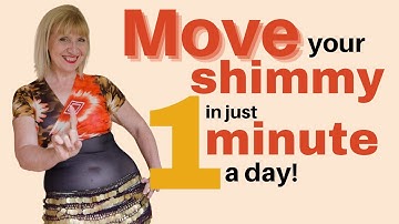 Belly dance shimmy intermediate/advanced - learn to move your shimmies in just one minute a day!
