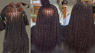 How to micro twist: blended hair that looks exactly like human hair #minitwists #twostrandtwist 