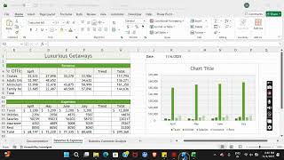 Illustrated Excel 365 | Modules 1-4: SAM Capstone Project A Luxurious Getaways #illustrated_excel