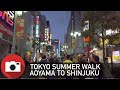 Slow TV - 1 Hour Walking in Tokyo - From Aoyama to Shinjuku via the 2020 Olympic Stadium - 4K 60fps