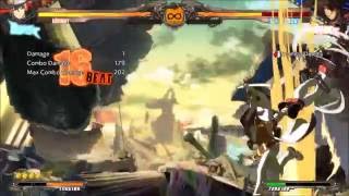 GGXrd Revelator- Johnny Basic Midscreen Combos (Level 1 Start)