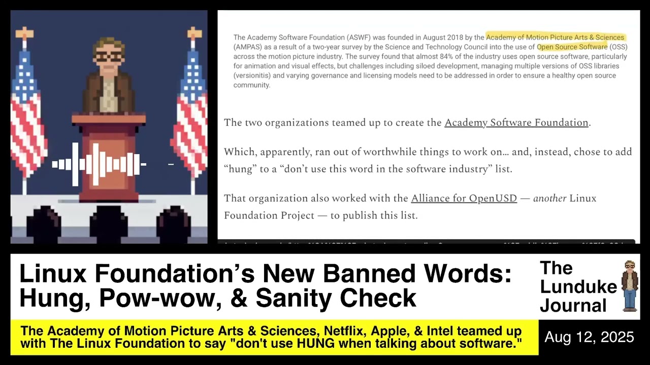Linux Foundation's New Banned Words: Hung, Pow-wow, & Sanity Check