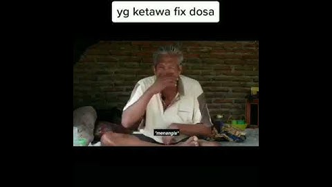 Vidio lucu kakek tua menangis tapi kaya ketawa #yangketawadosa
