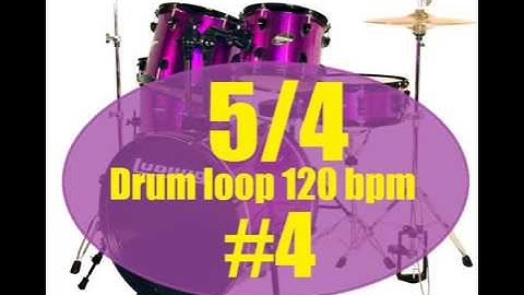 5/4 Drum loop 120bpm #4