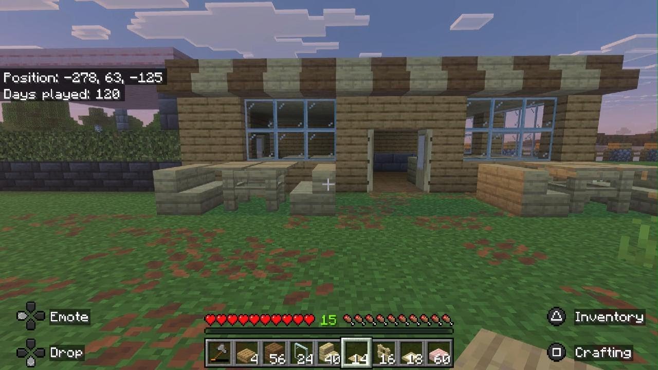 Minecraft: Building a cafe