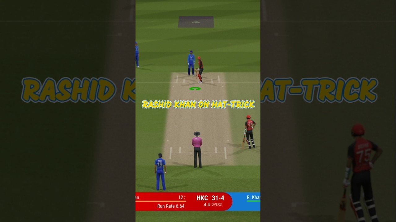 Rashid Khan On a Hat-Trick Ball! 😱 
