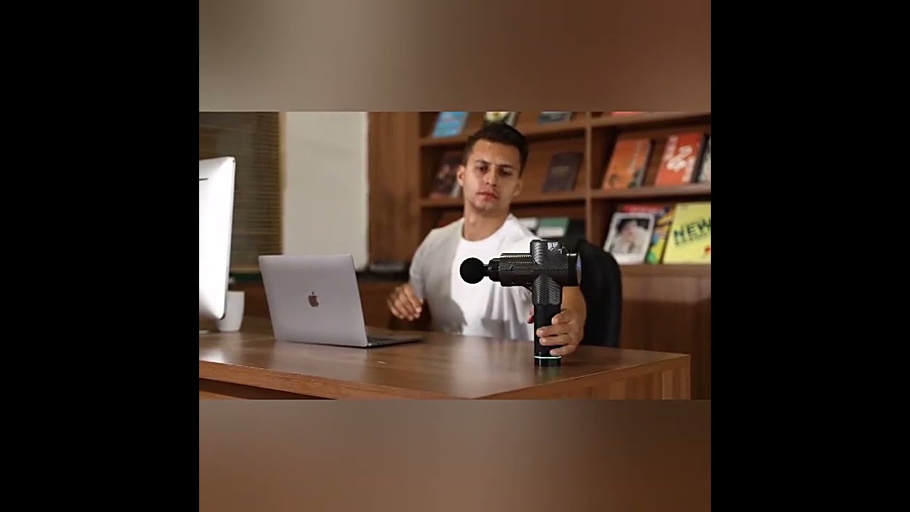 7 Heads LCD Touch 30 Speed High Frequency Massage Gun Muscle Relax Body