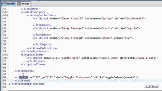 Flash Builder 105: Working with Data Grids - 9. Adding Popup Datagrid Control - Part 1