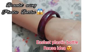 How to make bracelet using plastic bottle 😍| Unleashed Crafts ♡