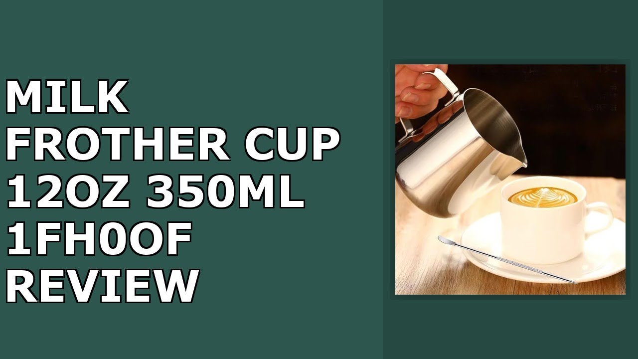 Milk Frother Cup, 12oz (350ml) Milk Frothing Pitcher Metal 304 Stainless Steel Steamer Cup, Review