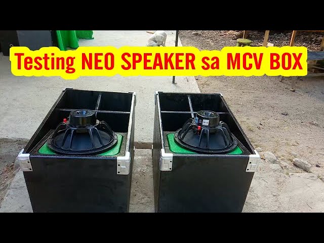 Testing 2 NEO SPEAKERS sa MCV BOX D12 | SETUP LONGTHROW SOUND SYSTEM OUTDOOR class=