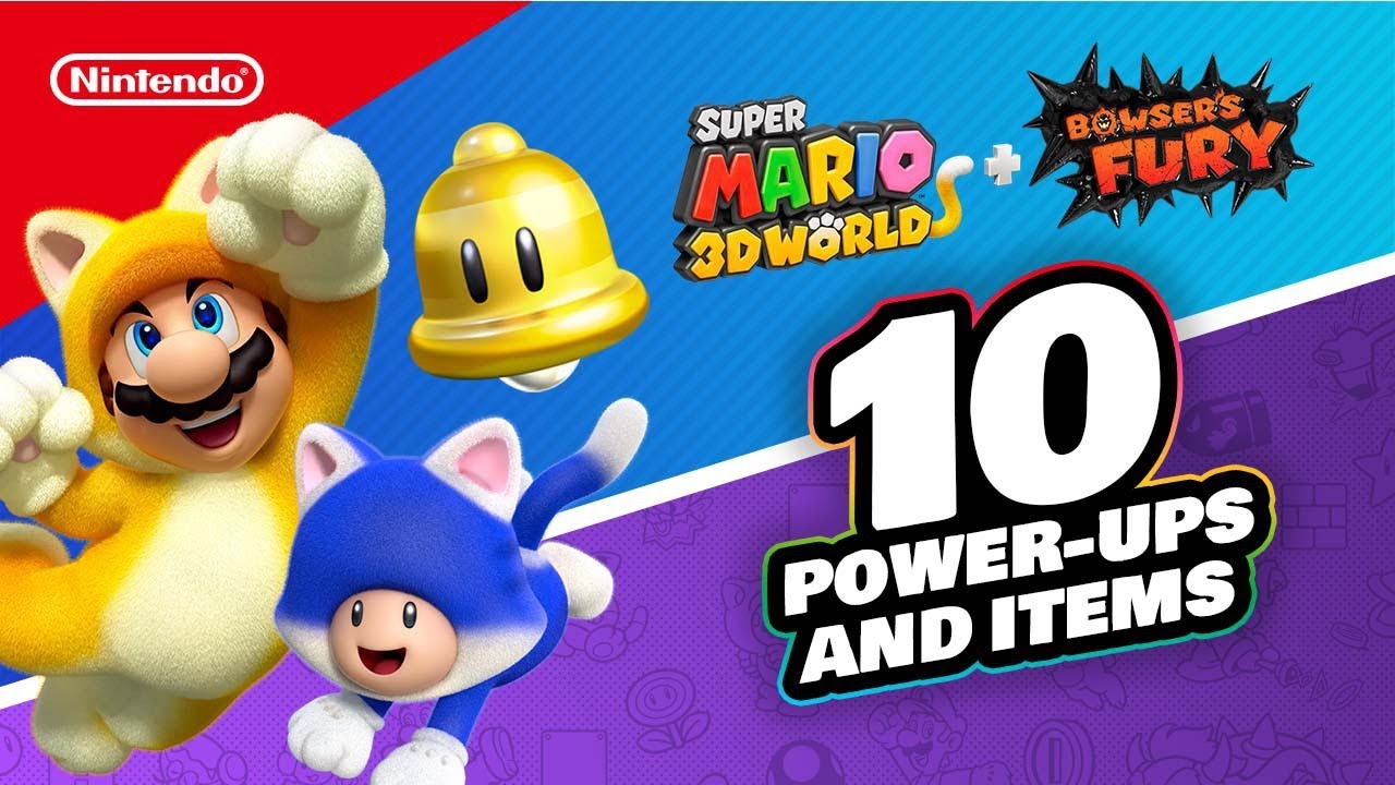 Super Mario 3D World + Bowser's Fury 😸🔥 10 Power-Ups!