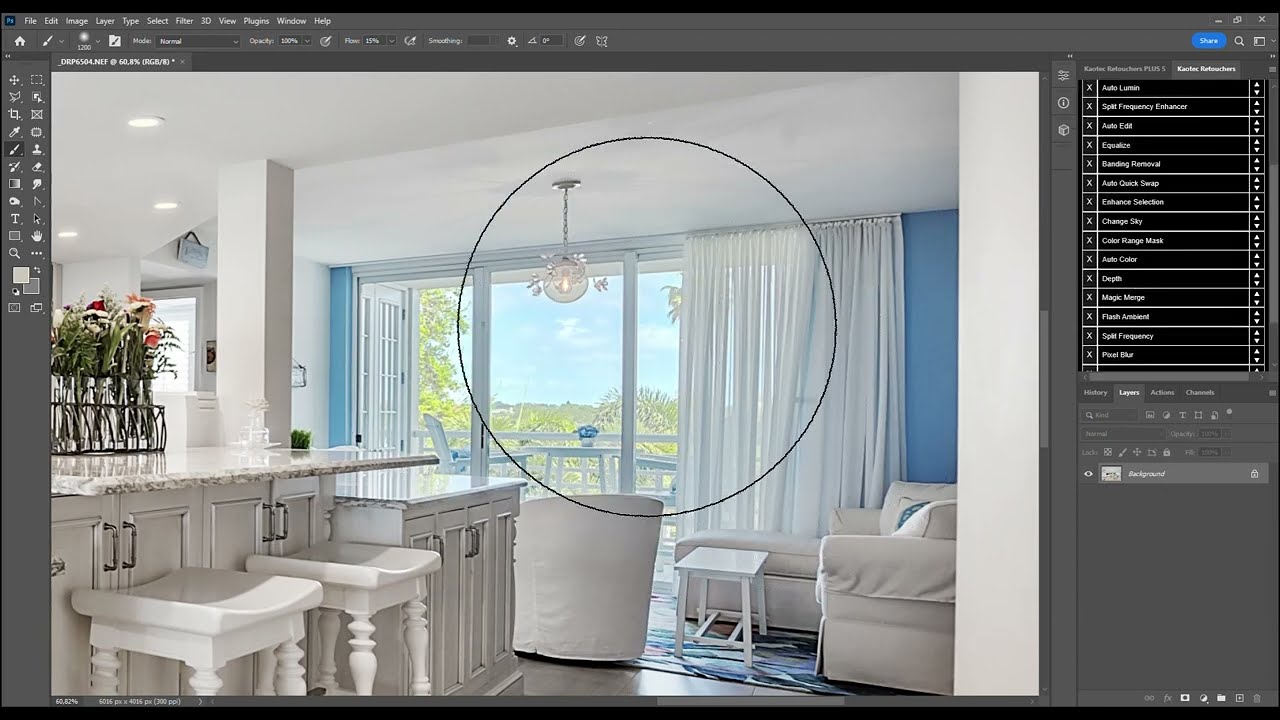 Photoshop Tutorial : 2 Bracket exposure blending tutorial, no flash, lights on Kaotec Reloaded V6