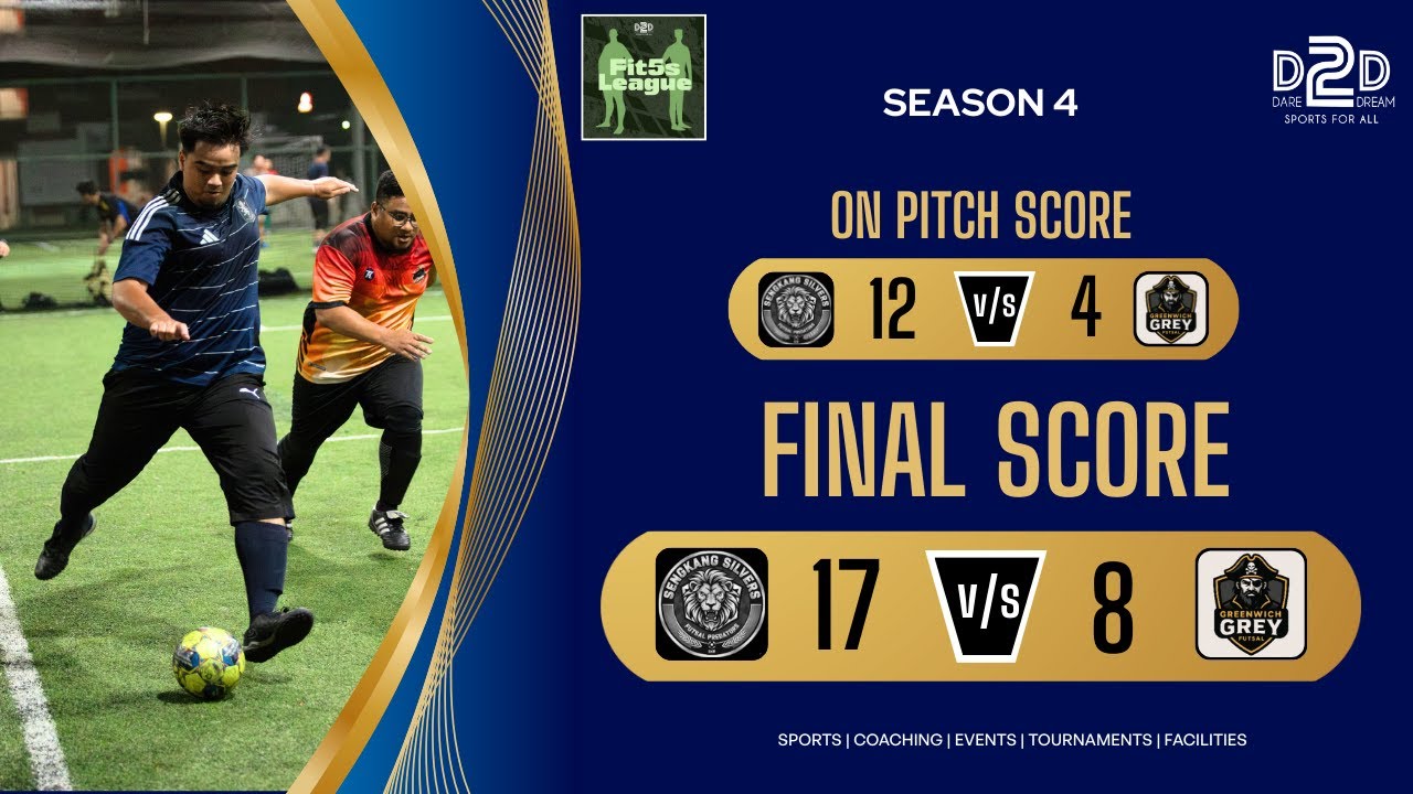 Fit 5s League Season 4 - Sengkang Silvers vs Greenwich Grey