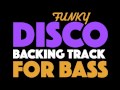 Funk disco backing track for bass in d major