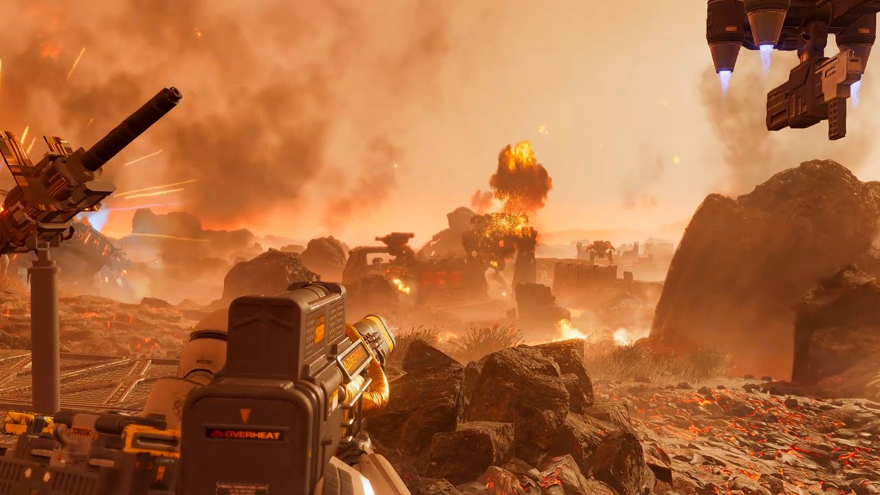Battle with Automatons - Super Helldive Difficulty - 4K Quality ...