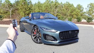 2024 Jaguar FType R75 AWD Convertible: Start Up, Exhaust, Walkaround, Test Drive and Review