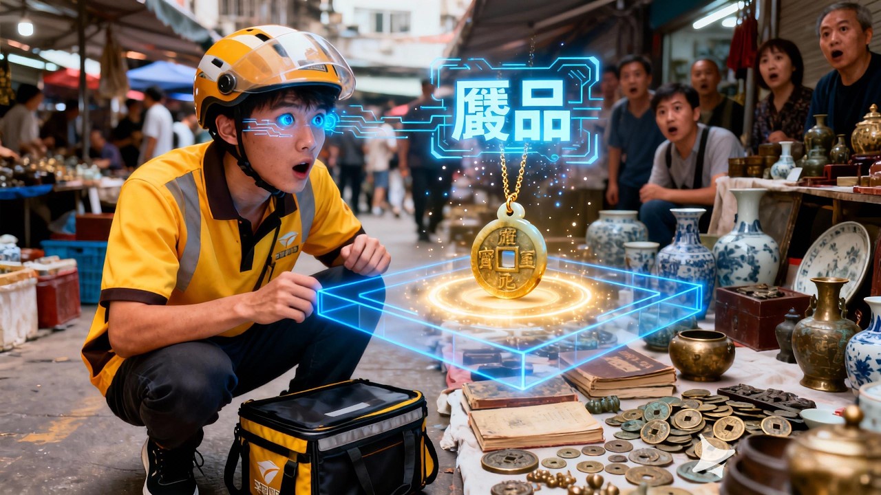 送外送的窮小夥意外獲得透視神眼，靠撿漏在古董市場日入千萬，美女老闆也想嫁給他！#短劇 #短劇推薦 #drama