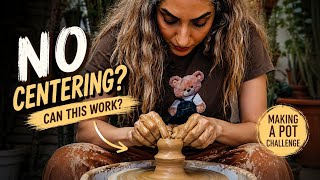 Can You Throw Pottery Without Centering Clay? | Pottery Experiment | Pottery ASMR