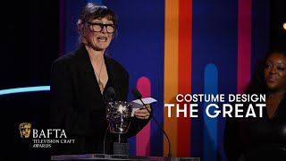 Sharon Long collects the Costume Design BAFTA for her work on The Great | BAFTA TV Craft Awards 2024