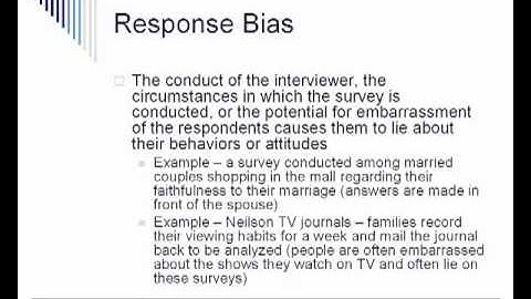 AP Statistics Chapter 12 - Sample Surveys and Bias
