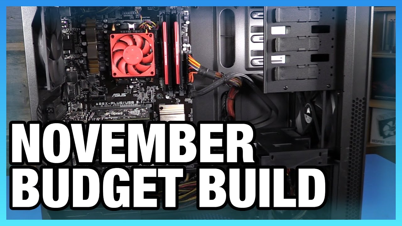 $467 Budget Gaming PC Build Benchmarks - November, 2016 - YouTube