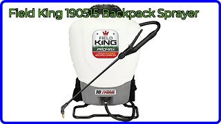 REVIEW (2026): Field King 190515 Backpack Sprayer. ESSENTIAL details.