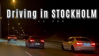 Night driving in Stockholm | Driving in Stockholm highway | nightlife in Stockholm