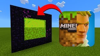 How To Make A Portal To The Minecraft Vs Fortnite Dimension In Minecraft