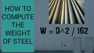 HOW TO CALCULATE WEIGHT OF STEEL BAR IN KG.