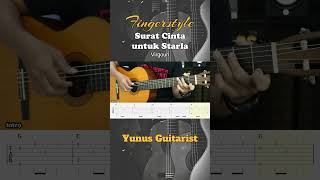 Surat Cinta Untuk Starla - Virgoun - Fingerstyle Guitar Tutorial + TAB & Lyrics