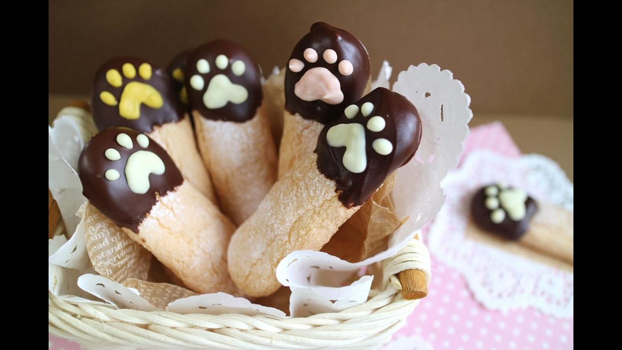 Kitty-paw Finger Cookies 猫の手みたいなクッキー