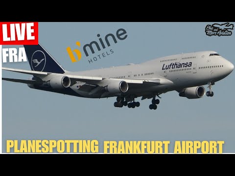 🔴Live Planespotting Frankfurt Airport Hotel b'mine Top View #airplanes