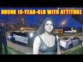 Bodycam DUI Arrest - Drunk 18-Year-Old with Attitude Thinks She Knows Her Rights