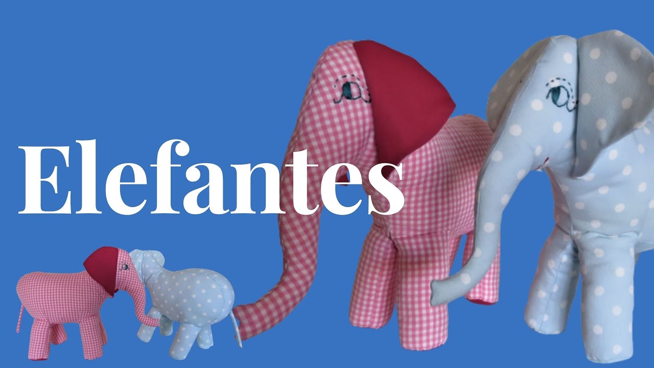 Cómo hacer 2 ELEFANTES DE TELA sencillos