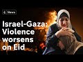 Israel-Gaza: Rocket fire and air strikes continue on first day of Muslim festival Eid al-Fitr