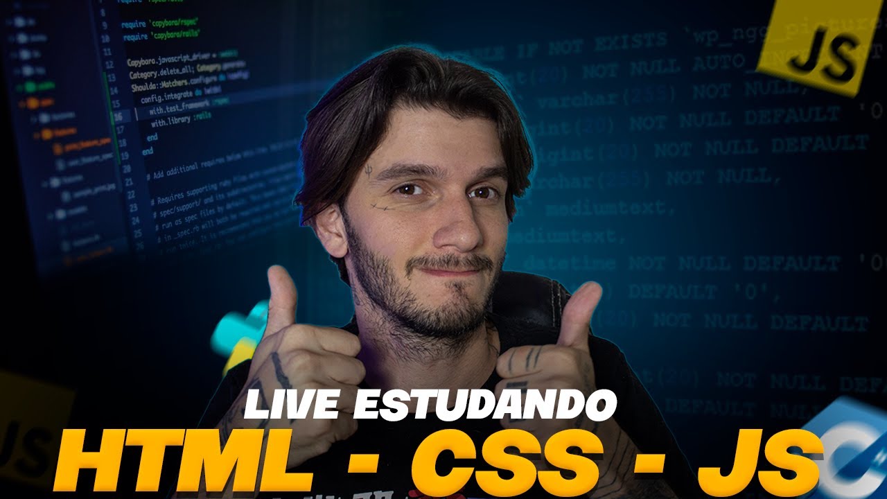 #5 ESTUDANDO HTML, CSS E JS | PROGRAMAÇÃO | LIVE - YouTube