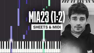 Video thumbnail of "MIA23 (1:2)- Charles Leclerc - Piano Tutorial & Sheet Music"