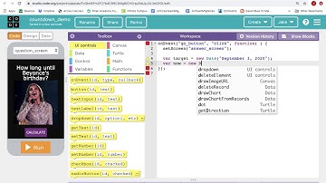 App Lab Countdown Clock- Calculating the Difference Between Dates