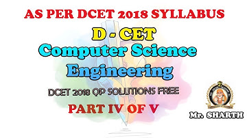 DIPLOMA CET COMPUTER SCIENCE ENGINEERING PART IV