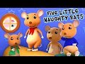 lima tikus nakal kecil | tikus lagu | Five Little Naughty Rats | Farmees Indonesia | Lagu Anak