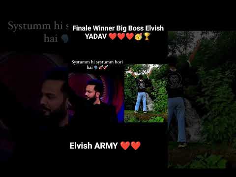 Finale Winner Big Boss Elvish YADAV🏆❤️// ELVISH ARMY //SHORTS
