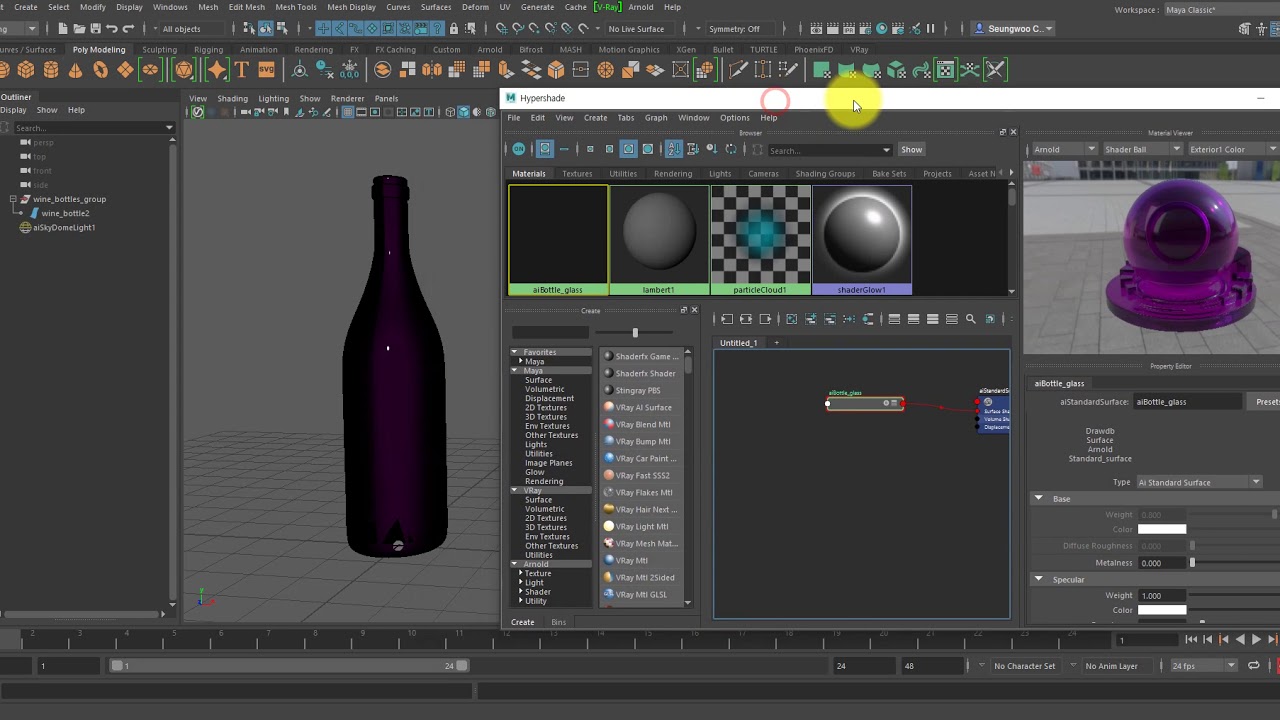 Arnold Mix Shader part 1 YouTube